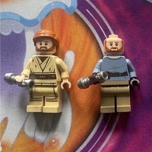 Lot Of 2 Lego Obi Wan Kenobi Minifigures (75269) + (Ben Kenobi sw1224)